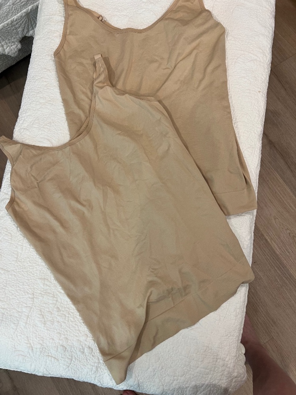 3 Piece Shapewear Two Cacique Slimmer Tank and One Compression Leggings Footless